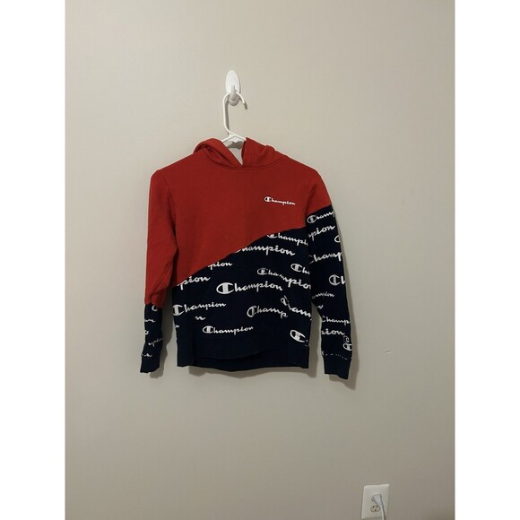 Champion Other - Kids Champion Sweater Shirt Size Large Navy Blue With White